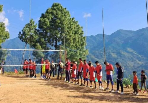 नेत्रावती डबजोङ, तमैमा शुरु खुल्ला भलिबलको उद्घाटन खेलमा पोल्चेतको बिजयी शुरुवात