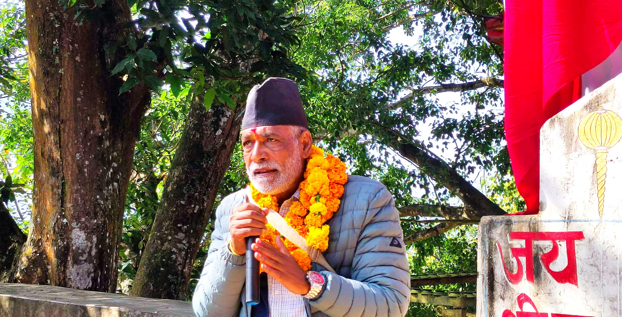 निर्वाचनमा जिताएर पठाउनु,गुठी समस्या समाधान गर्न नेतृत्व लिएर काम गर्छुः रामनाथ अधिकारी