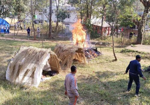 संयुक्त अभ्यास अग्नि नियन्त्रण कार्यक्रम धादिङबेसीमा सम्पन्न