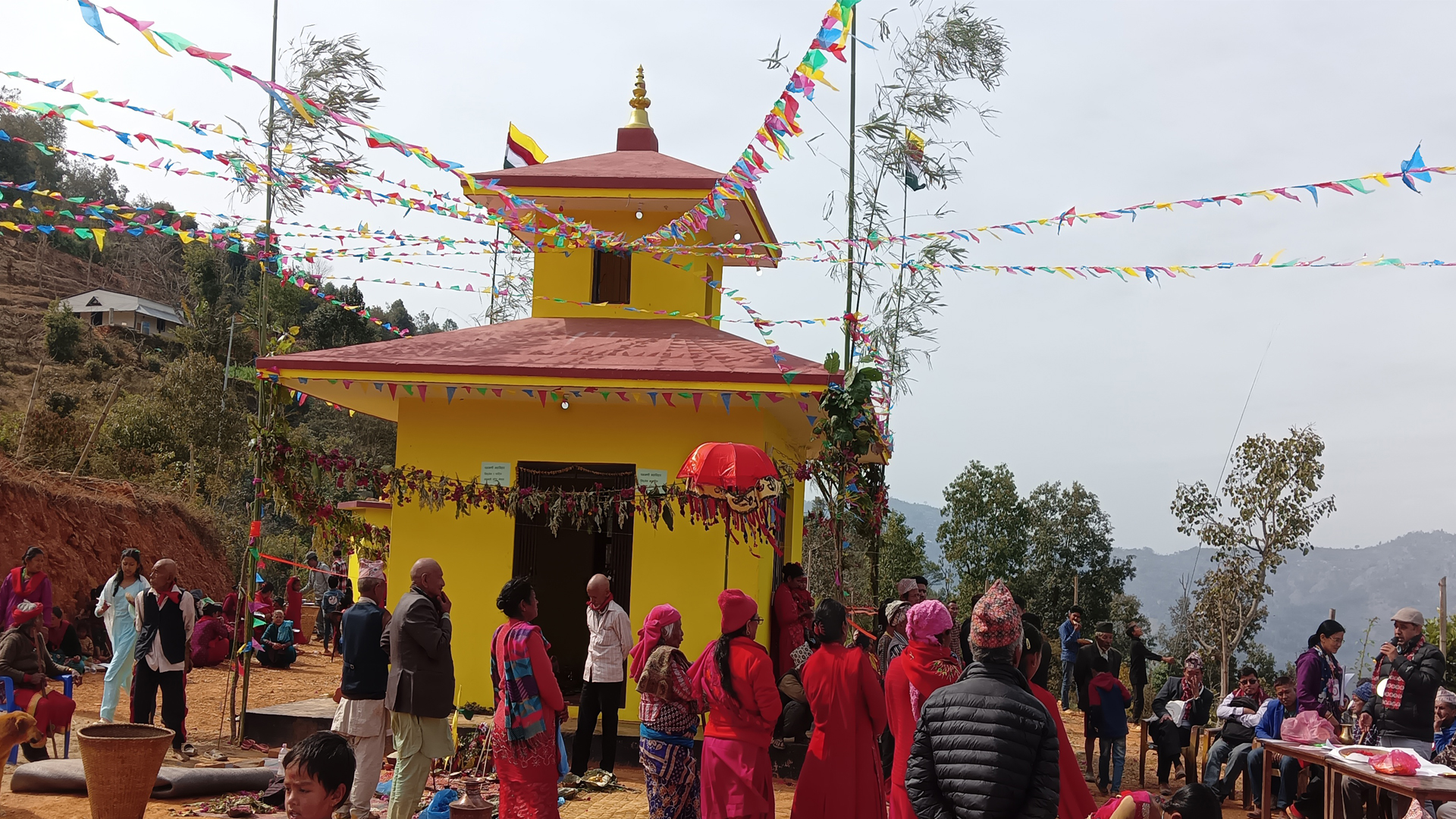 सिद्धलेक – १ स्थित ज्ञानडाँडामा बुद्ध बिहार निर्माण